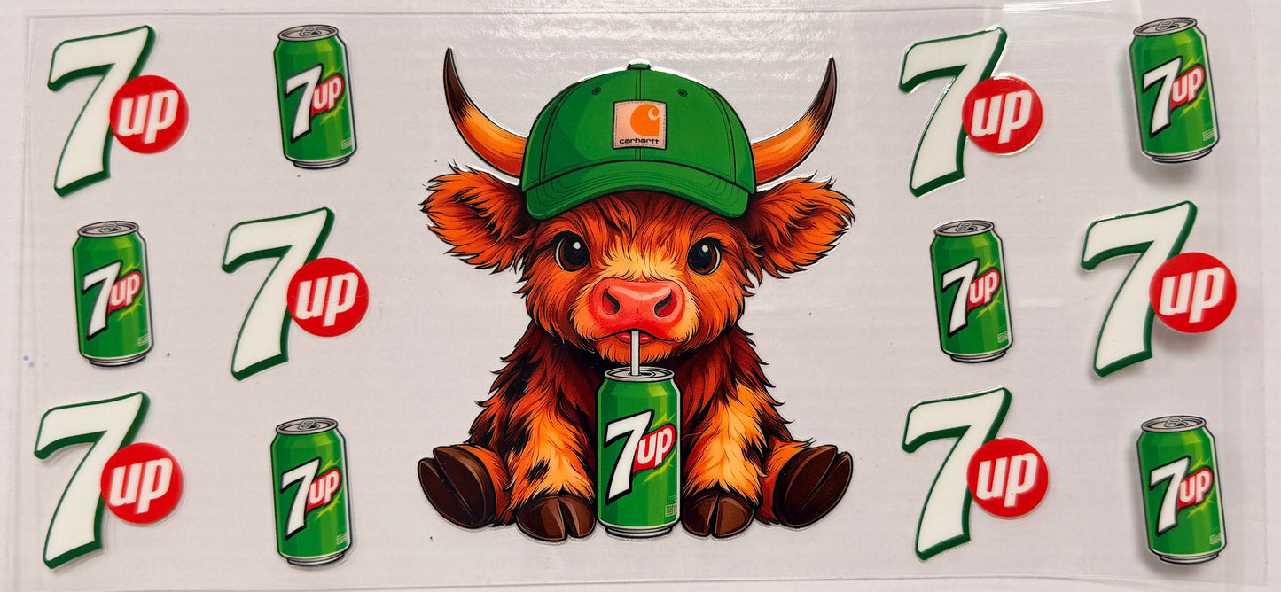 7 up highland cow