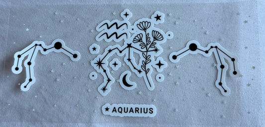 White & black star signs