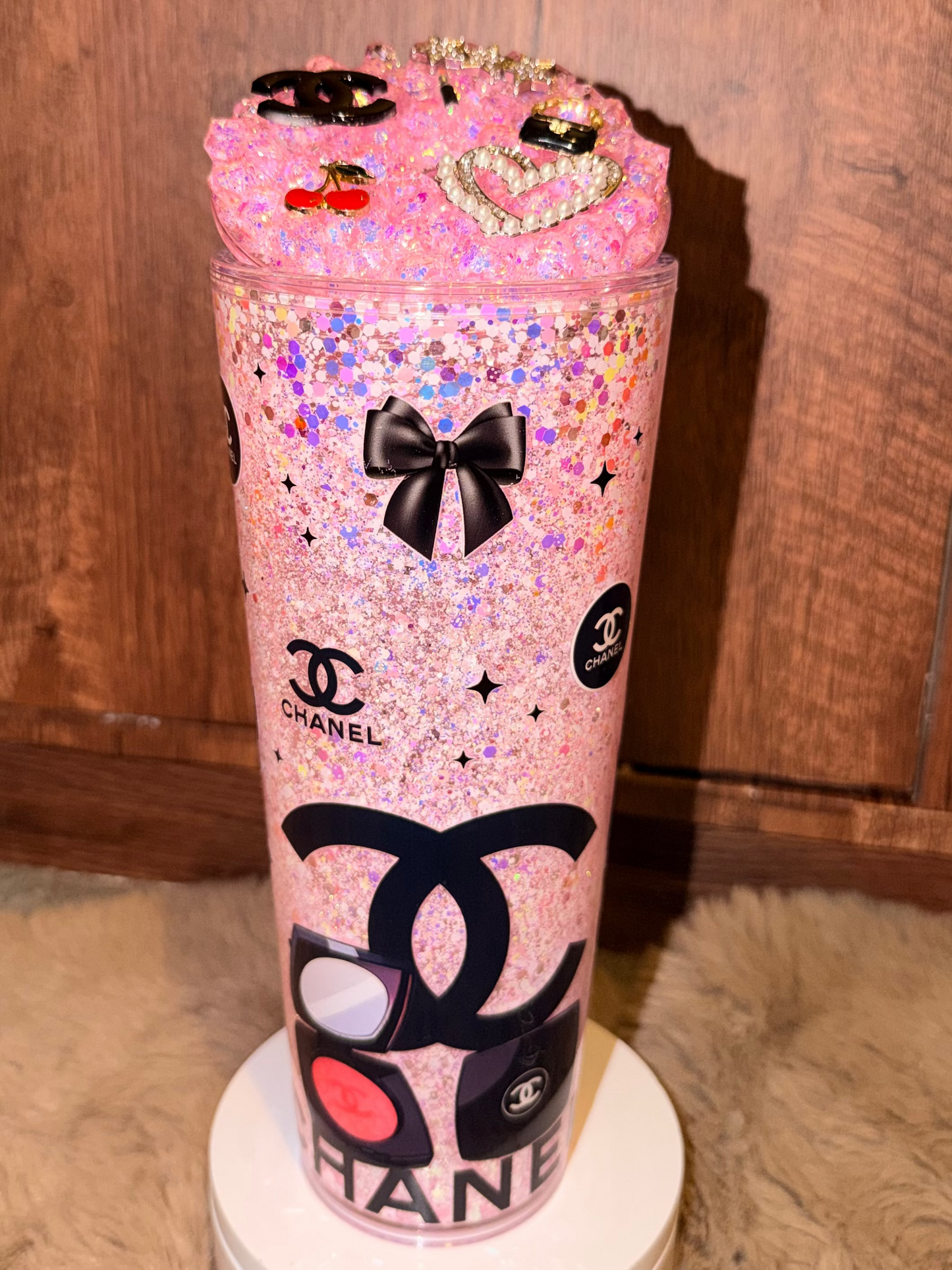 ✨ GLITTER SNOWGLOBE WITH DECORATED LID - CUP RAFFLE ✨