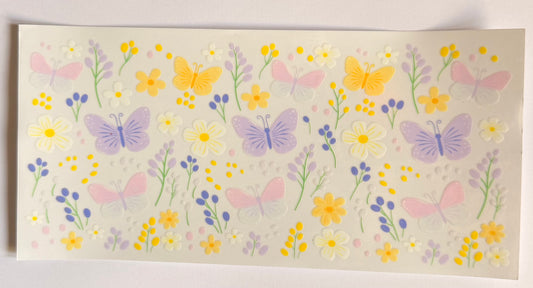 Butterflies and flowers