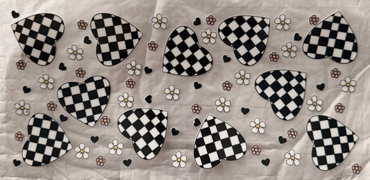 Checkerboard hearts
