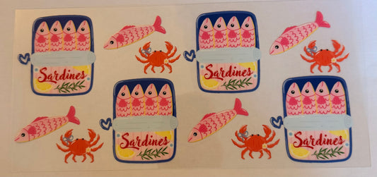 Sardines and crabs